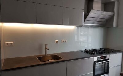 Glazen achterwand keuken